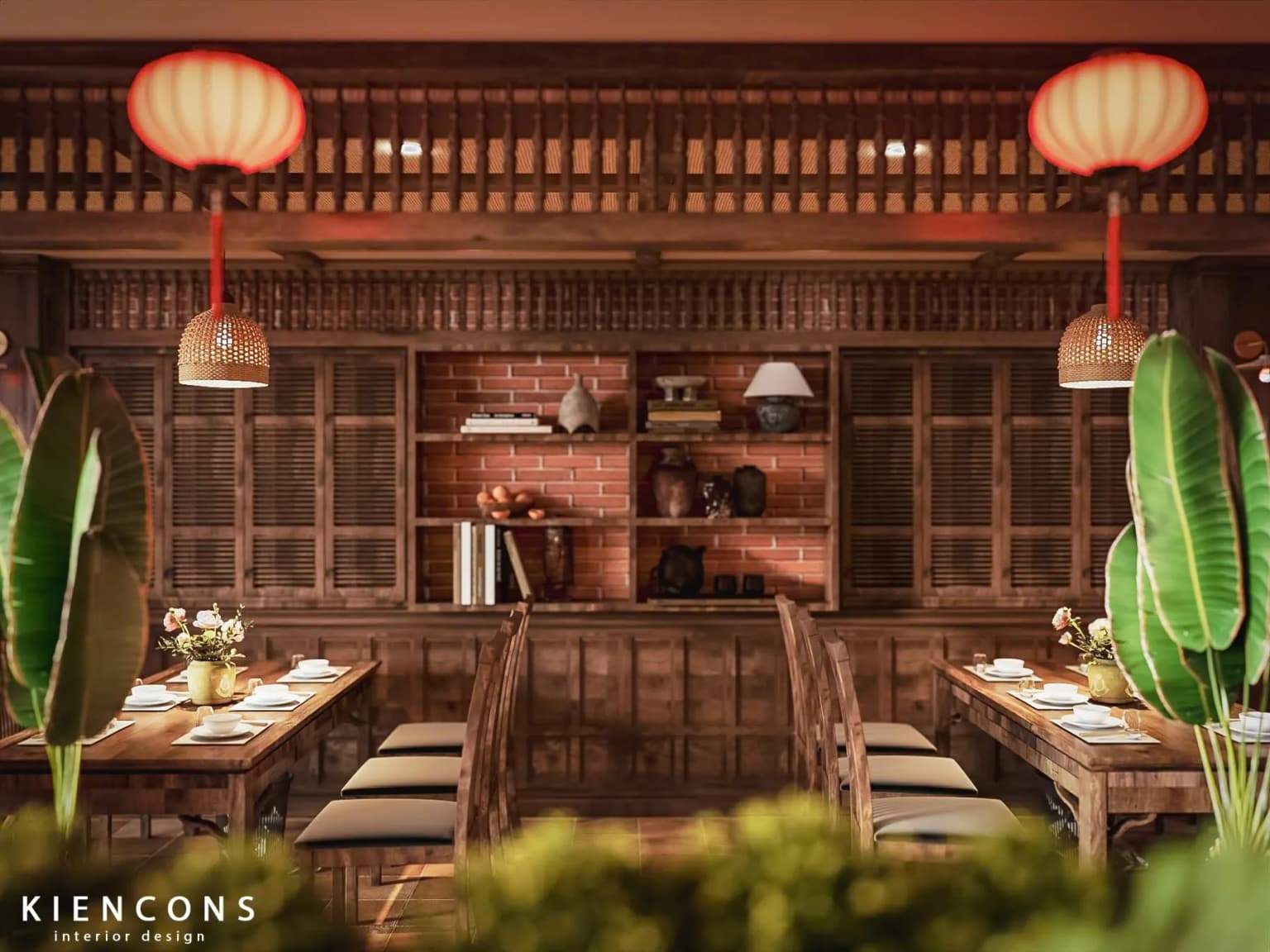 Chi tiết trang trí Indochine hoài cổ