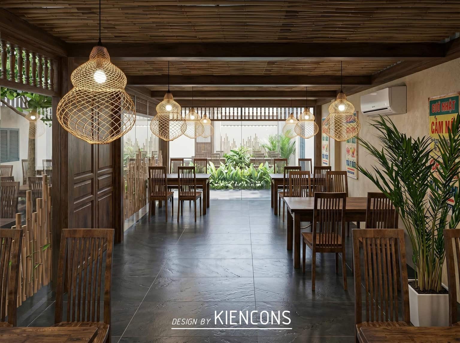 Không gian bàn ăn bên trong chi nhánh Bà Rịa