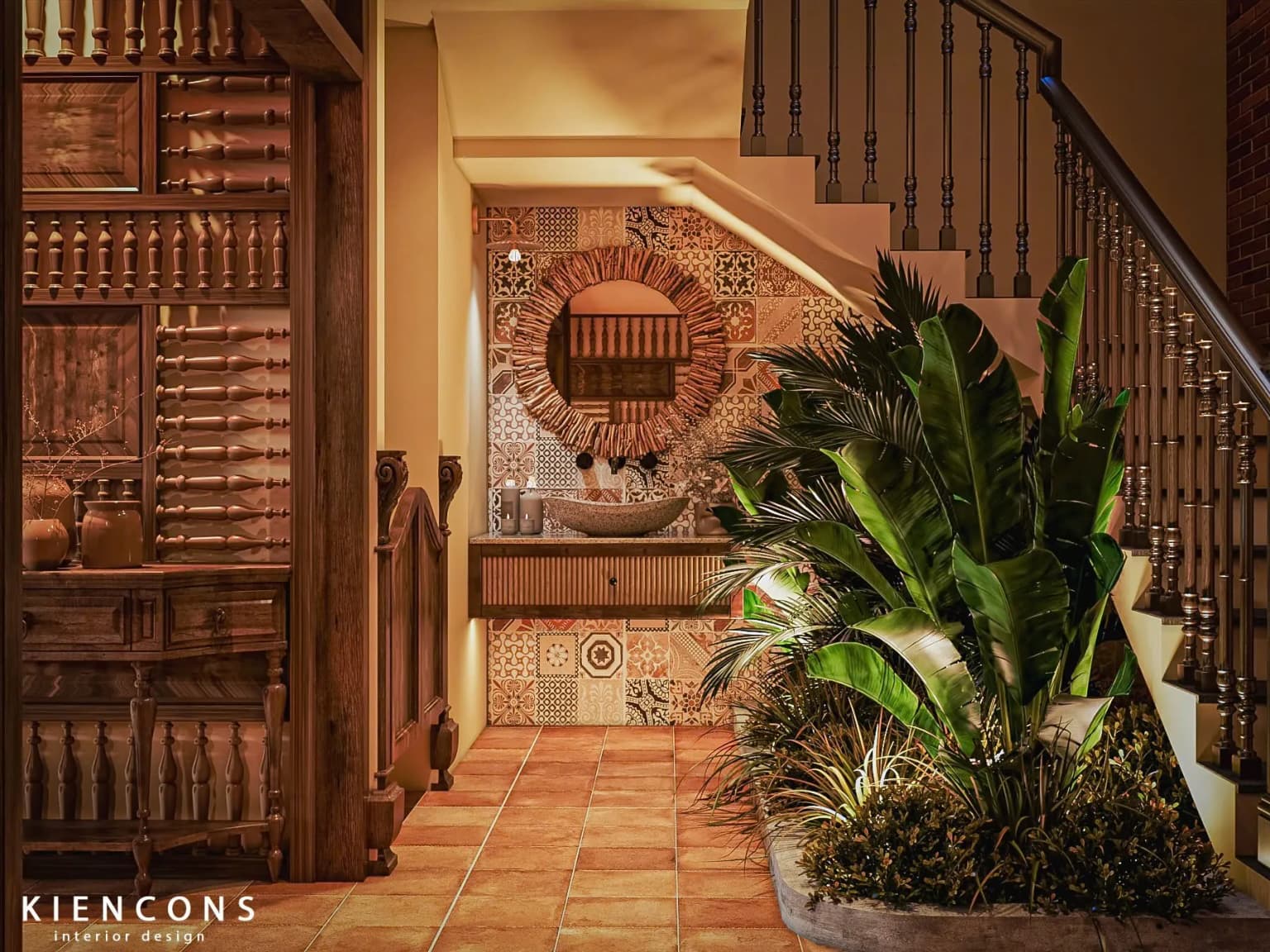 Góc trang trí nội thất gỗ ấm cúng